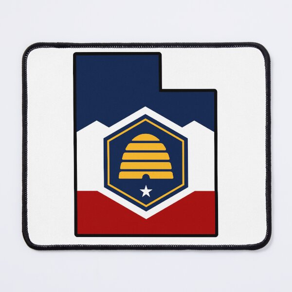 Item preview, NEW State Flag Map of UTAH (New Version) designed and sold by HFYD.