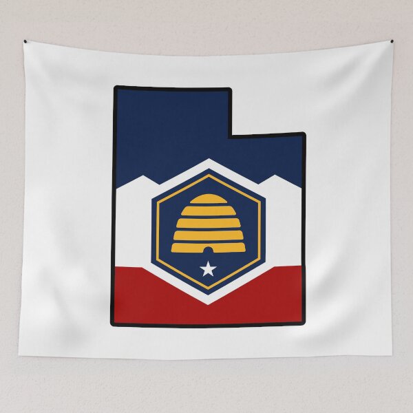 Item preview, NEW State Flag Map of UTAH (New Version) designed and sold by HFYD.