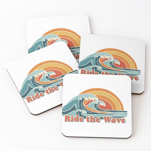 Item preview, 70s Style Ocean Wave T-Shirt designed and sold by Milan-Pixels.