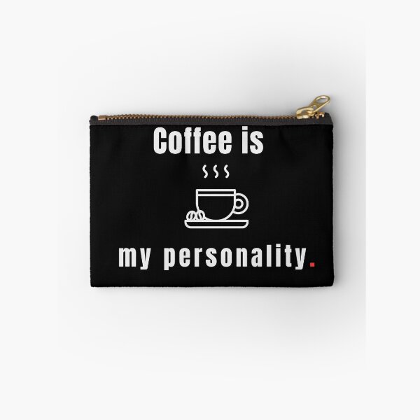 Item preview, Coffee Is My Personality – Relatable Coffee Lover Quote Design - Retro designed and sold by MK-Charlie.