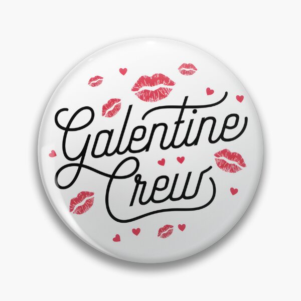 Item preview, Galentine Crew – Lipstick Kiss Hearts Aesthetic Friendship Valentine Design designed and sold by Happy'CLICK'.