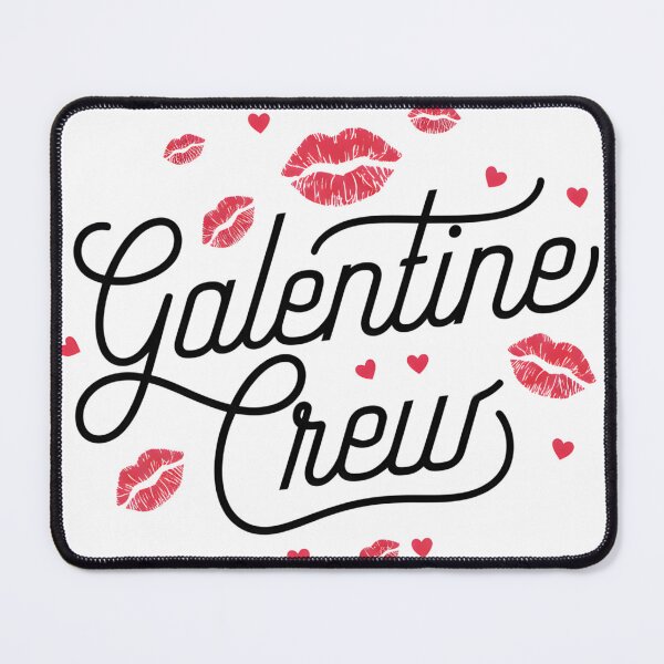 Item preview, Galentine Crew – Lipstick Kiss Hearts Aesthetic Friendship Valentine Design designed and sold by Happy'CLICK'.
