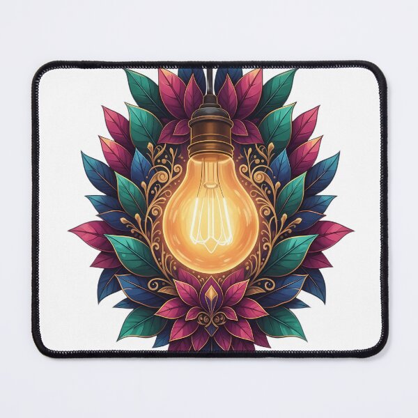 Item preview, Neon Botanical Glow – High-Class Artistic Bulb by PAVÉ Artistry designed and sold by BrukArtystyka.