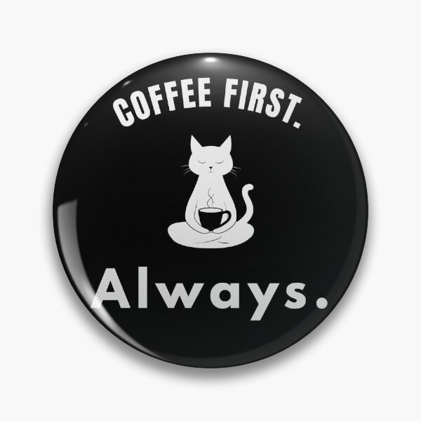 Item preview, Coffee First Always – Minimal Coffee Quote Typography Design - Simple designed and sold by MK-Charlie.