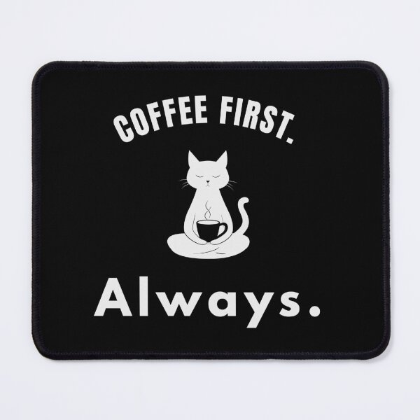 Item preview, Coffee First Always – Minimal Coffee Quote Typography Design - Simple designed and sold by MK-Charlie.