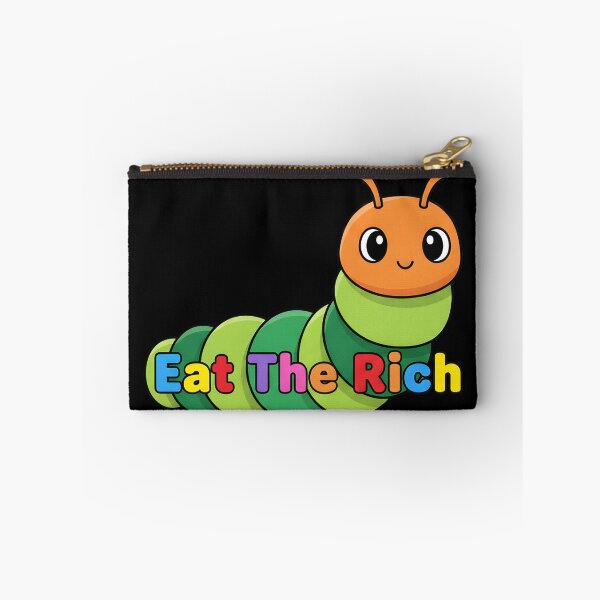 Item preview, Eat The Rich-Funny Cartoon Garden Caterpillar Art  designed and sold by DrawHandArt.