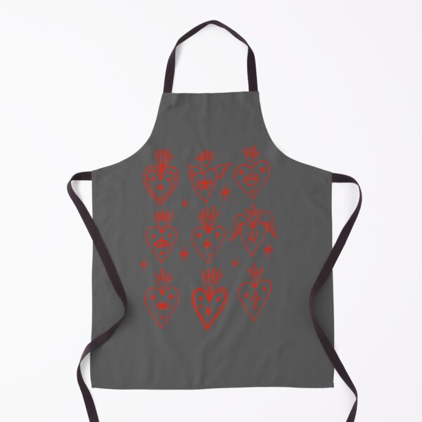 Item preview, Valentine’s Day Mexican Milagro Gothic Goth Sacred Hearts designed and sold by KristineLi.