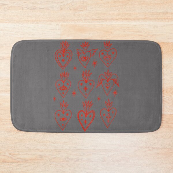 Item preview, Valentine’s Day Mexican Milagro Gothic Goth Sacred Hearts designed and sold by KristineLi.