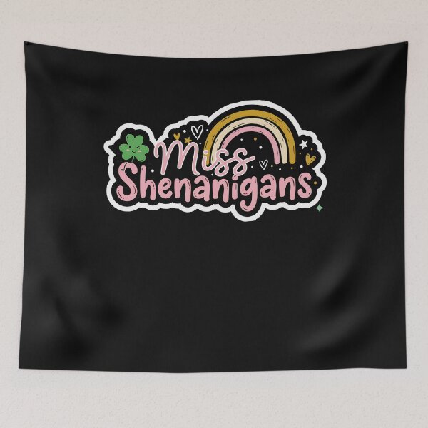 Item preview, Shamrock Miss Shenanigans Rainbow St Patricks Day Women Girl designed and sold by clothesy7.