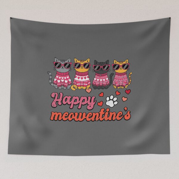 Item preview, Valentines Day Cats Happy Meowentines Kitten Women Girls Kid designed and sold by KristineLi.
