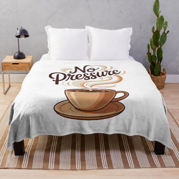 Item preview, No Pressure – Coffee & Chill Vibes designed and sold by VividTrails.