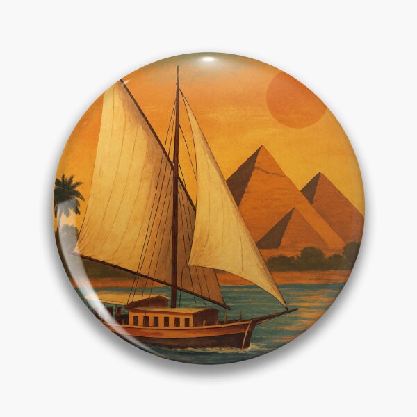 Item preview, Vintage Nile River Cruise Egypt Travel Poster designed and sold by Eye Of Horus.