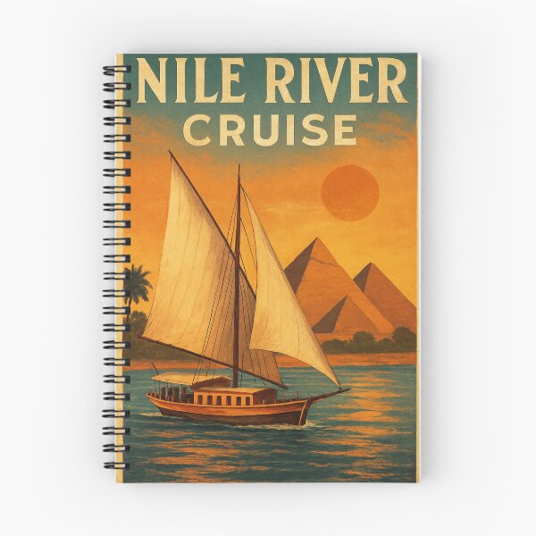 Item preview, Vintage Nile River Cruise Egypt Travel Poster designed and sold by Eye Of Horus.