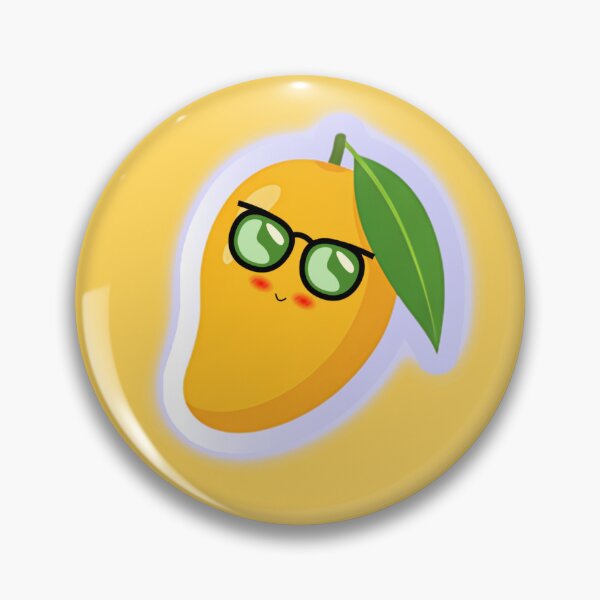 Item preview, Cute Kawaii Mango Art – Funny Cartoon Tropical Fruit Illustration designed and sold by steekeets.