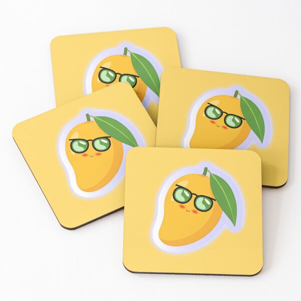 Item preview, Cute Kawaii Mango Art – Funny Cartoon Tropical Fruit Illustration designed and sold by steekeets.