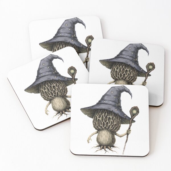 Item preview, Vintage Mushroom Wizard Goblincore Botanical Illustration designed and sold by Dazai_shop⭐⭐⭐⭐⭐.