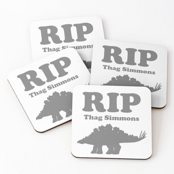 Item preview, RIP Thag Simmons - Grey Version - Tribute designed and sold by rowenaaitkenillustration.