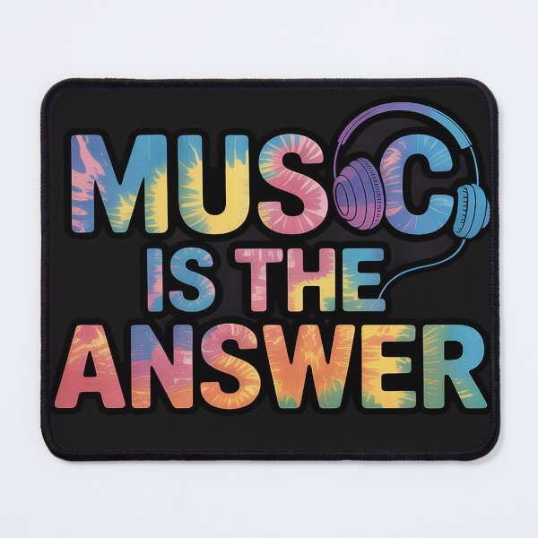 Item preview, Music is the Answer Funny Festival Music Musical Tie Dye designed and sold by Dolostope.