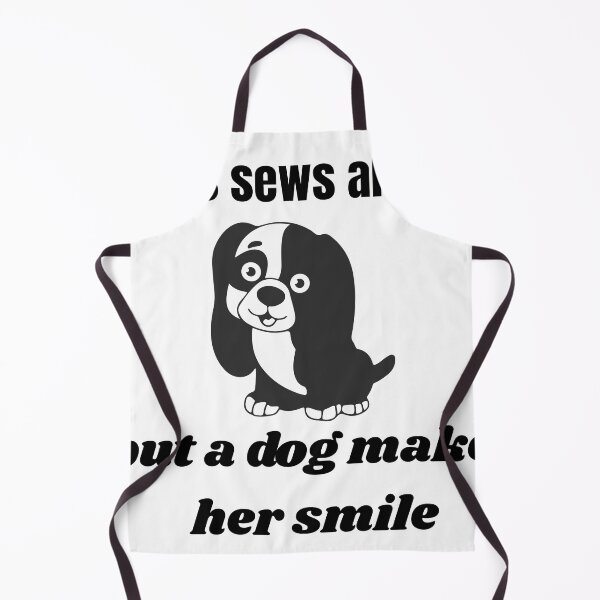 Item preview, She Sews All Day But A Dog Makes Her Smile - Funny Sewing Dog T-shirt designed and sold by Artistshert.