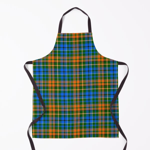 Item preview, Blue and Orange Tartan Plaid On Green Background designed and sold by PatternTitan.