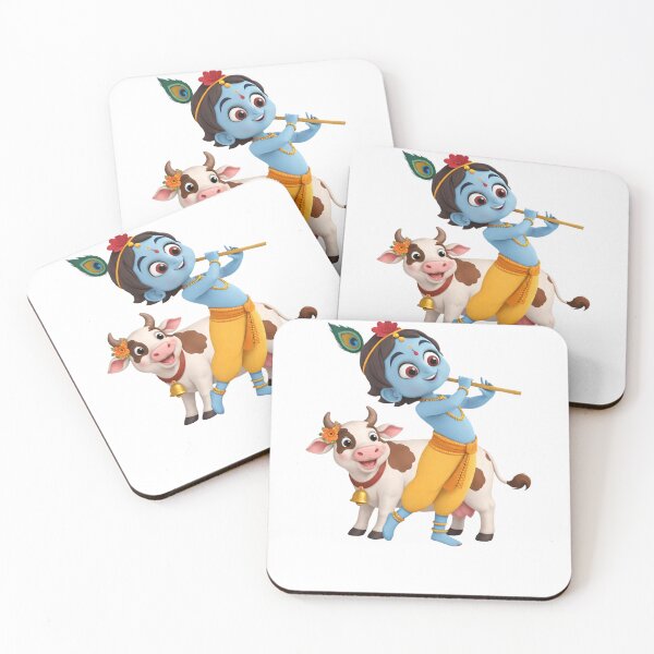 Item preview, Krishna with Cow designed and sold by PranaProjectDesigns.