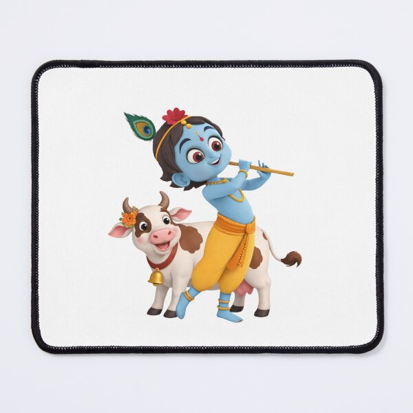 Item preview, Krishna with Cow designed and sold by PranaProjectDesigns.