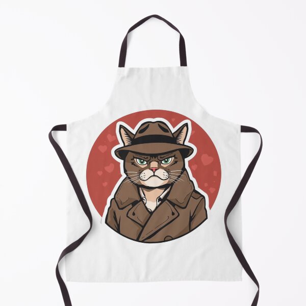 Item preview, Sassy Female Grumpy Cat Valentine Sticker - Funny Secret Admirer Detective Art designed and sold by The Grumpy Pet Club.