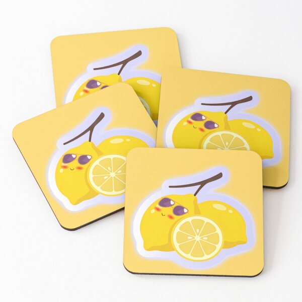 Item preview, Cute Kawaii Lemon Art – Funny Cartoon Citrus Fruit Illustration designed and sold by steekeets.
