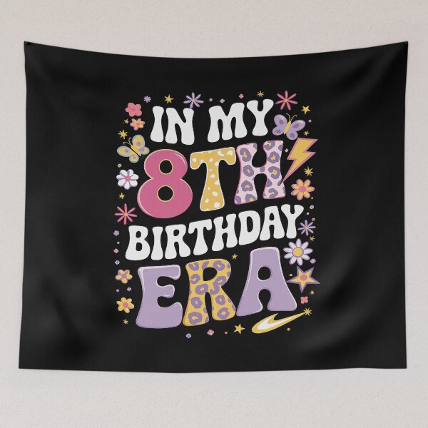 Item preview, In My 8th Birthday Era Eight Bday 8 Year Old Birthday Girl  designed and sold by FadeOfThrone.