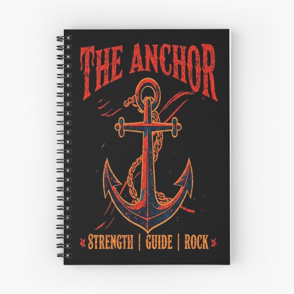 Item preview, Vintage Anchor Graphic – Nautical Strength, Guidance & Stability Quote for Bold Apparel & Decor designed and sold by Bright Nest Studio.