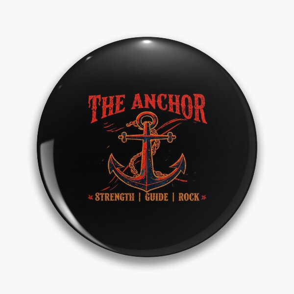 Item preview, Vintage Anchor Graphic – Nautical Strength, Guidance & Stability Quote for Bold Apparel & Decor designed and sold by Bright Nest Studio.