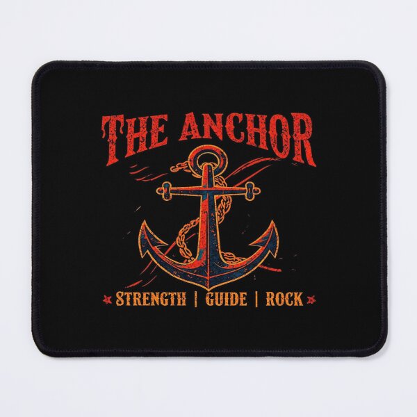 Item preview, Vintage Anchor Graphic – Nautical Strength, Guidance & Stability Quote for Bold Apparel & Decor designed and sold by Bright Nest Studio.