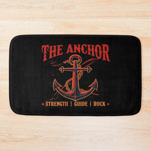 Item preview, Vintage Anchor Graphic – Nautical Strength, Guidance & Stability Quote for Bold Apparel & Decor designed and sold by Bright Nest Studio.