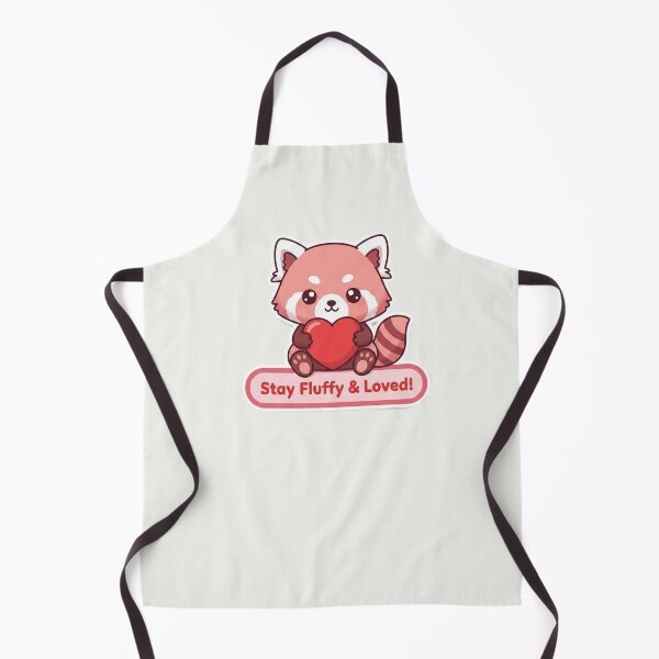 Item preview, Kawaii Red Panda Stay Fluffy and Loved Valentine Heart Sticker designed and sold by arup7980.