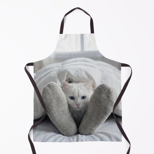 Item preview, White Cat Under a White Duvet designed and sold by Maria Dryfhout.