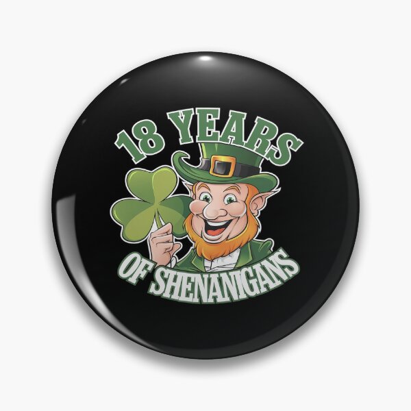 Item preview, 18 Years Of Shenanigans 18th Birthday St. Patrick's Day Boy  designed and sold by MarryIsMonth.