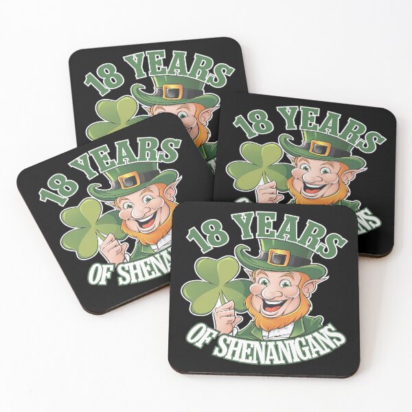 Item preview, 18 Years Of Shenanigans 18th Birthday St. Patrick's Day Boy  designed and sold by MarryIsMonth.