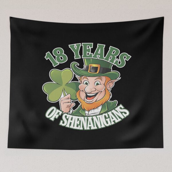 Item preview, 18 Years Of Shenanigans 18th Birthday St. Patrick's Day Boy  designed and sold by MarryIsMonth.