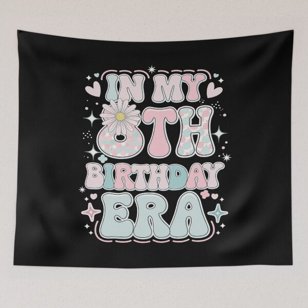 Item preview, In My 8th Birthday Era Girl Eight Bday 8 Year Old  designed and sold by FadeOfThrone.