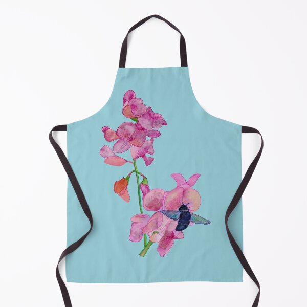 Item preview, Wild Bee and Everlasting pea flowers designed and sold by Julia Doria.