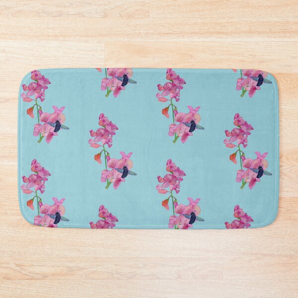 Item preview, Wild Bee and Everlasting pea flowers   designed and sold by Julia Doria.