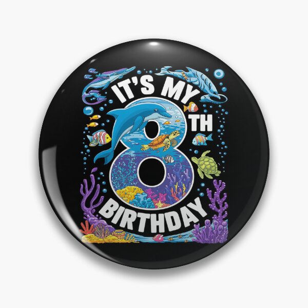 Item preview, It’s My 8th Birthday Ocean 8 Years Old Sea Aquarium Birthday  designed and sold by FadeOfThrone.