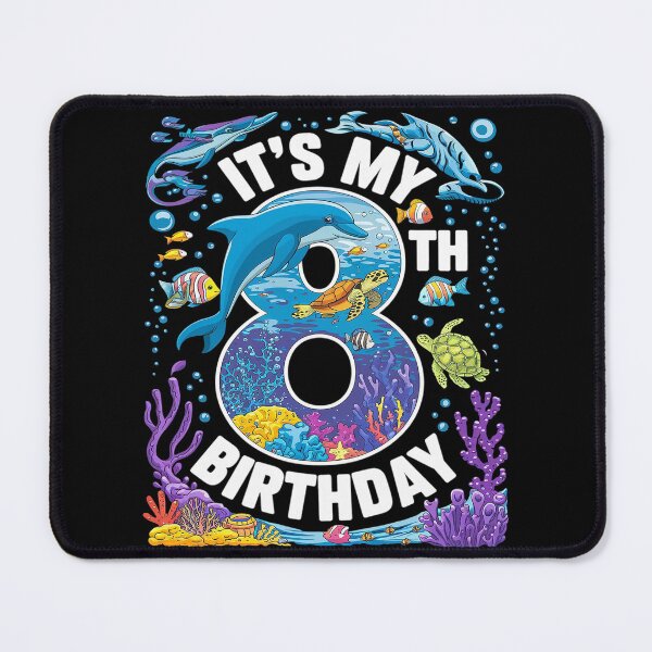 Item preview, It’s My 8th Birthday Ocean 8 Years Old Sea Aquarium Birthday designed and sold by FadeOfThrone.