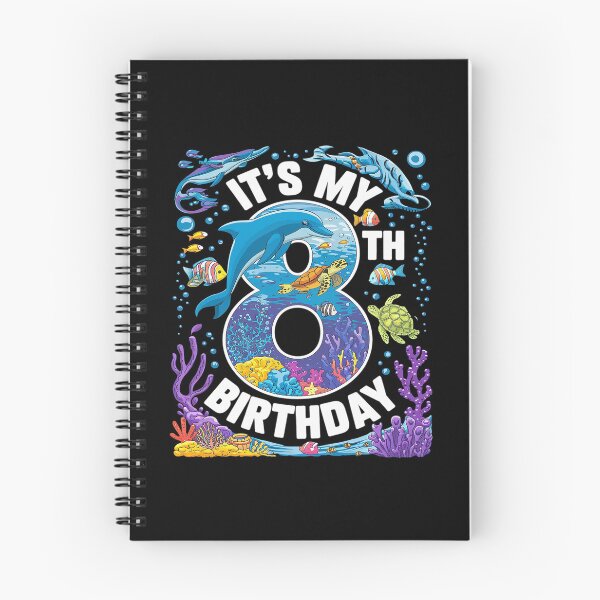 Item preview, It’s My 8th Birthday Ocean 8 Years Old Sea Aquarium Birthday  designed and sold by FadeOfThrone.