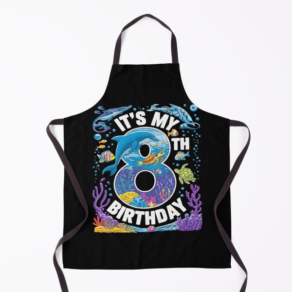 Item preview, It’s My 8th Birthday Ocean 8 Years Old Sea Aquarium Birthday designed and sold by FadeOfThrone.