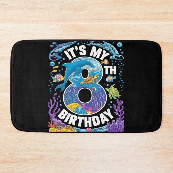 Item preview, It’s My 8th Birthday Ocean 8 Years Old Sea Aquarium Birthday  designed and sold by FadeOfThrone.