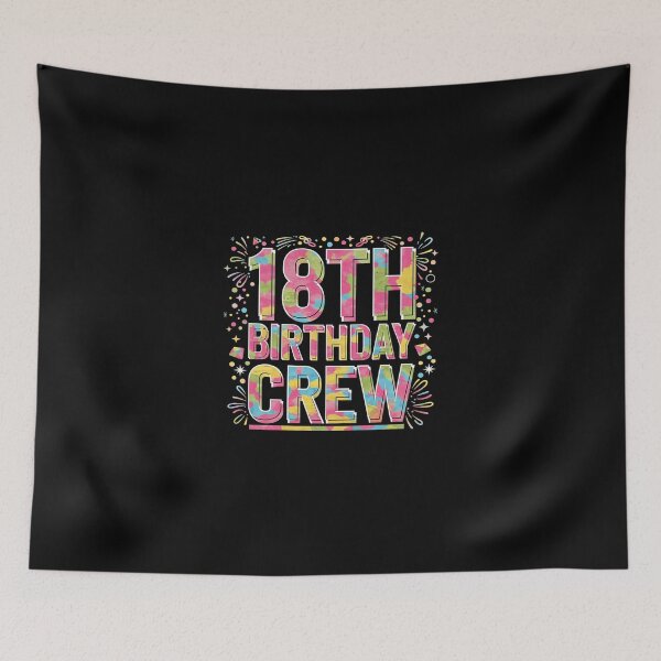 Item preview, 18th Birthday Crew Family, 18th Birthday Party Friends Group designed and sold by SyntaxClaw.