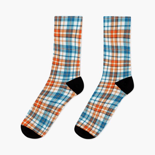 Item preview, Blue and Orange Tartan Plaid On White Background  designed and sold by PatternTitan.