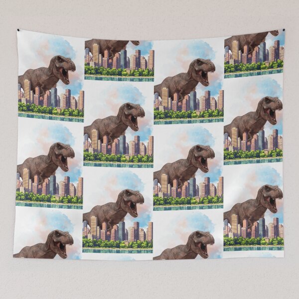 Item preview, Dino In The City designed and sold by Moore & Moore Creations.