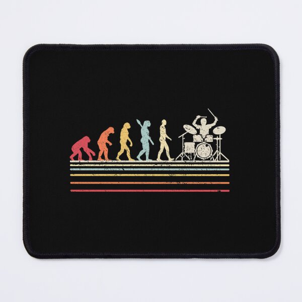 Item preview, Funny Drummer Graphic. Retro Vintage Evolution Of Man Print designed and sold by GabriellHahn.